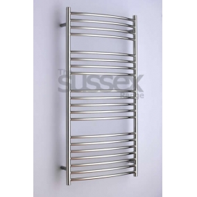 JIS Heating & Towel Warmers - Adur Curved Fronted Towel Rail 1250x620mm