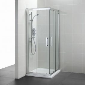 Ideal Standard Shower Cubiles - Synergy 1000mm Corner Entry Enclosure IdealClean Clear Glass