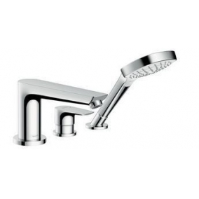 Hansgrohe Taps & Wastes - Talis E 3-Hole Rim Mounted Single Lever Bath Mixer