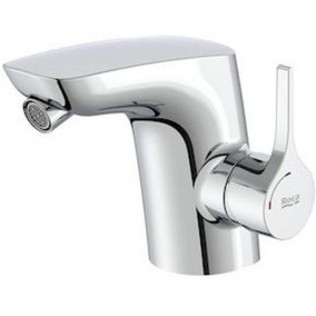 Roca Taps & Wastes - Insignia Bidet Mixer With Lateral Handle & Pop-Up Waste