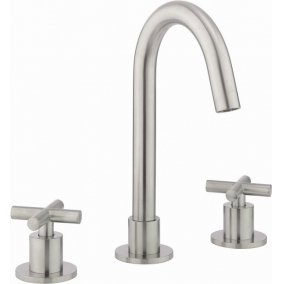 Crosswater Taps & Wastes - MPRO Crosshead Deck Mounted Basin Set Single Plate