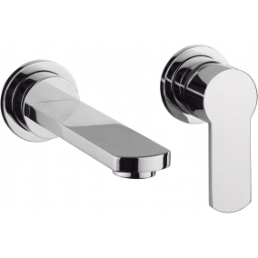Crosswater Taps & Wastes - Wisp Basin 2 Hole Set, Wall Mounted