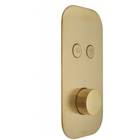 Armera Showers - Maze Index Concealed 2 Outlet Thermostatic Valve - Brushed
