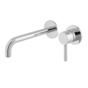 Vado Taps & Wastes - Origins 2 Hole Slimline Basin Mixer Single Lever 180mm Spout