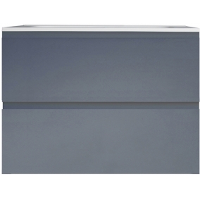Armera Furniture - Opa 600mm 2 Drawer Wall Hung Unit Cavern Blue