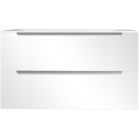 Armera Furniture - Atoll 800mm 2 Drawer Wall Hung Unit Gloss White