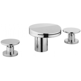 Crosswater Taps & Wastes - Water Circle 3 Hole Basin Mixer