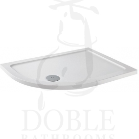 MX Shower Trays - Flat Top 1000 x 900mm Offset Quadrant LH 550 Radius
