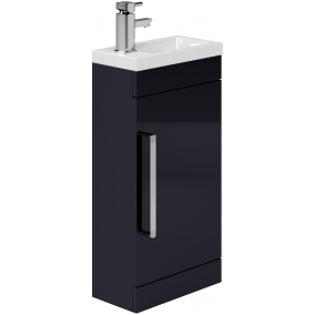 Essential Furniture - Nevada 400 Cloakroom Unit & Basin, 1 Door