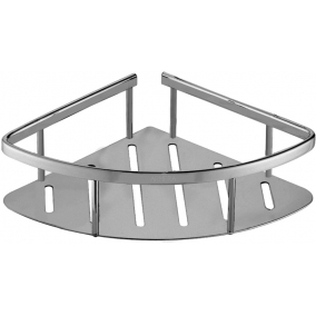 Armera Accessories - Reina Corner Basket - Brushed Stainless Steel