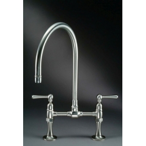 Sterling Taps & Wastes - Thomas Denby Classic Steam Valve Deck Mounted Bridge Mixer