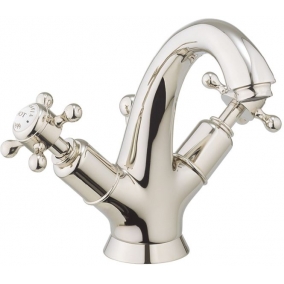 Crosswater Taps & Wastes - Belgravia Crosshead Highneck Basin Monobloc