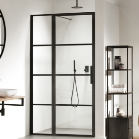 Impey Shower Enclosures - Soho R/H 1200mm Hinged Door With Inline Panel