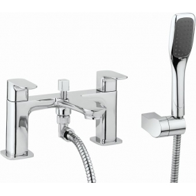 Crosswater Taps & Wastes - Serene Bath Shower Mixer Dual Lever With Kit