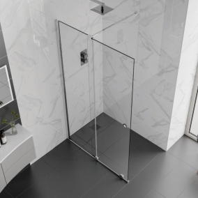 Aquadart Shower Enclosures - Rolla 8 1400mm Sliding Door Wetroom