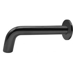 Armera Taps & Wastes - Oculus Wall Mounted Bath Spout - Brushed Black