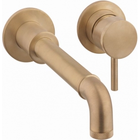 Crosswater Taps & Wastes - MPRO Industrial 2 Hole Wall Mounted Basin Set
