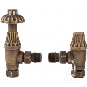 Bayswater Heating - Angled Thermo Radiator Valve Comes With Lockshield