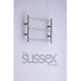 JIS Heating & Towel Warmers - Cinder Flat Fronted Towel Rail 370x520mm