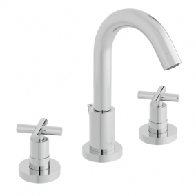 Vado Taps & Wastes - Elements 3 Hole Basin Mixer Deck Mounted