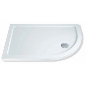 MX Shower Trays - Elements Offset 1000 x 900mm Quadrant Tray RH, 550 Radius