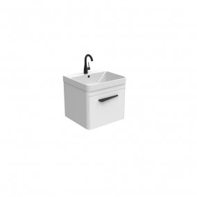 Saneux Furniture - Hyde 50cm 1 Drawer Wall Mounted Unit