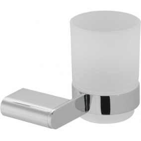 Vado Accessories - Photon Frosted Glass Tumbler & Holder Wall Mounted