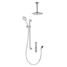 Aqualisa Showers - Isystem Smart Diverter Concealed Adj With Ceiling Fixed Head