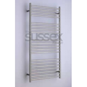 JIS Heating & Towel Warmers - Ashdown Cylindrical Electric Towel Rail 1250x620mm