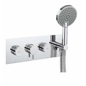 Crosswater Showers - Dial Thermostatic Valve 2 Control With Kai Lever Trim