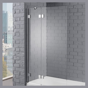 Aquadart Bath Screens - Venturi 8 Hinged Bath Screen