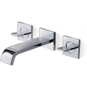 Roca Taps & Wastes - Flat Wall Mounted Basin Mixer