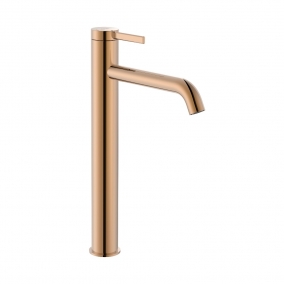 Roca Taps & Wastes - Ona Basin Mixer High Neck Smooth Body With Waste, Cold Start