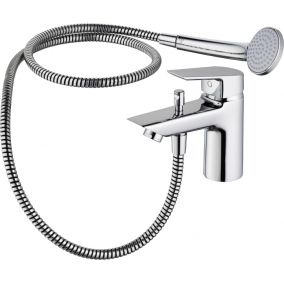 Ideal Standard Taps & Wastes - Tesi Single Lever 1 Hole Bath Shower Mixer With Shower Set