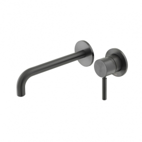 Vado Taps & Wastes - Origins Slimline 2 Hole Wall Mount Single Lever Basin Mixer
