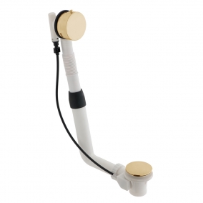 Vado Taps & Wastes - Twist Type Pop Up Round Bath Waste & Overflow