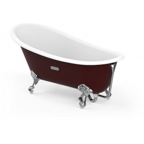 Roca Baths - Carmen 1540x830mm Cast-Iron Freestanding Bath Slipper Bath