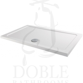 MX Shower Trays - Flat Top 900 x 700mm Shower Tray, ABS Stone