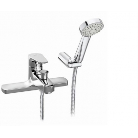 Roca Taps & Wastes - Atlas Deck-Mounted Bath Shower Mixer With Handset