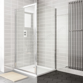 Essential Shower Enclosures - Spring Shower Enclosure Side Panel, 900mm