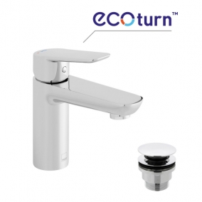 Vado Taps & Wastes - Photon Mono Basin Mixer Smooth Bodied Single Lever Deck Mntd