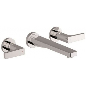 Roca Taps & Wastes - Escuadra Wall Mounted Basin Mixer 3 Hole