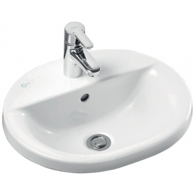 Ideal Standard Basins - Concept Oval 480mm Countertop Washbasin 1TH