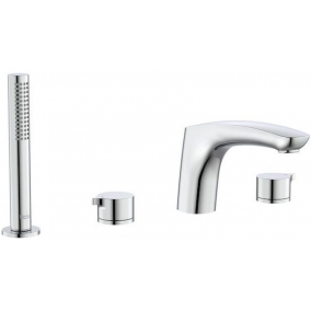 Roca Taps & Wastes - Insignia Deck-Mounted 4-Hole Bath Shower Mixer