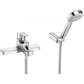 Roca Taps & Wastes - Victoria Deck-Mounted Bath Shower Mixer Inc Shower Kit