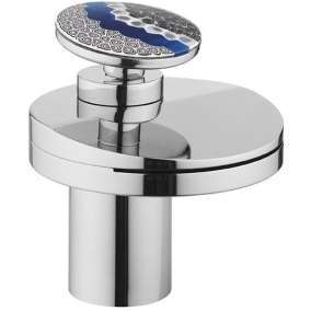 Crosswater Taps & Wastes - Water Circle Basin Mono With Murano Glass, Deck Mounted