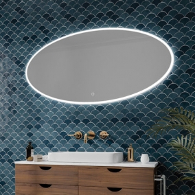 HIB Mirrors & Cabinets - Arena 120 Oval  Mirror H120 x W60  D3cm