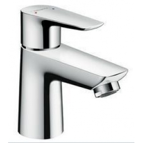 Hansgrohe Taps & Wastes - Talis E Single Lever Basin Mixer 80 With Push-Open Waste Set