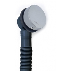 Armera Taps & Wastes - Bath Waste With Click Clack Plug - Brushed Stainless Steel