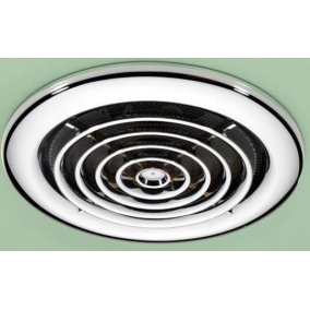 HIB Accessories - Cyclone Wet Room Inline Fan ?14.5 x D1.5cm, Non Illuminated